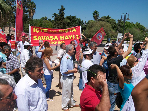 mersin barış mitingi