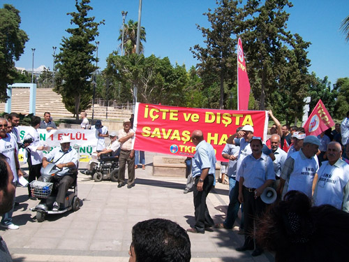 mersin barış mitingi
