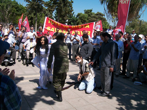 mersin barış mitingi