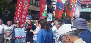 Ankara'da ve İstanbul'da emekliler için sokaktaydık