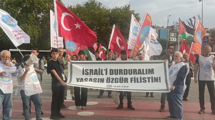 İsrail Protesto Filistin'e destek