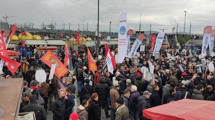 Eminönü Filistin'e destek mitingi