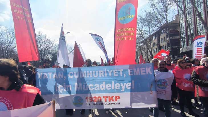 Cumhuriyet ve Emek mitingi