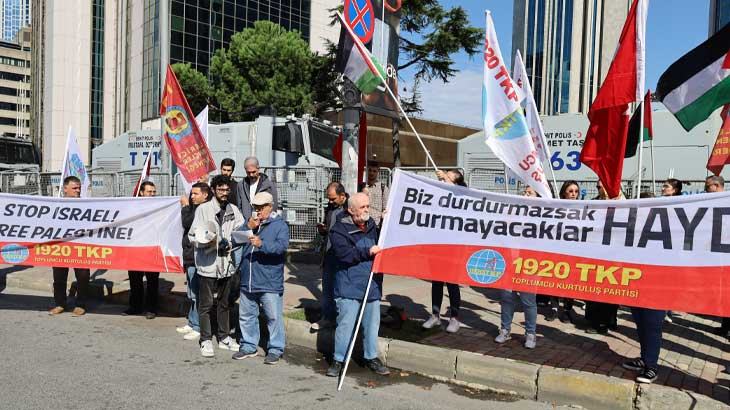 Siyonist sömürgeci işgale karşı İsrail Konsolosluğu önündeydik