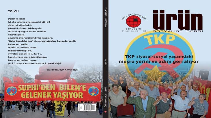 ürün sosyalist dergi - sayı 33 kapak