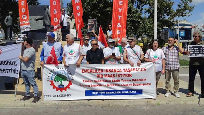  İstanbul Kadıkoy Emekli Eylemi