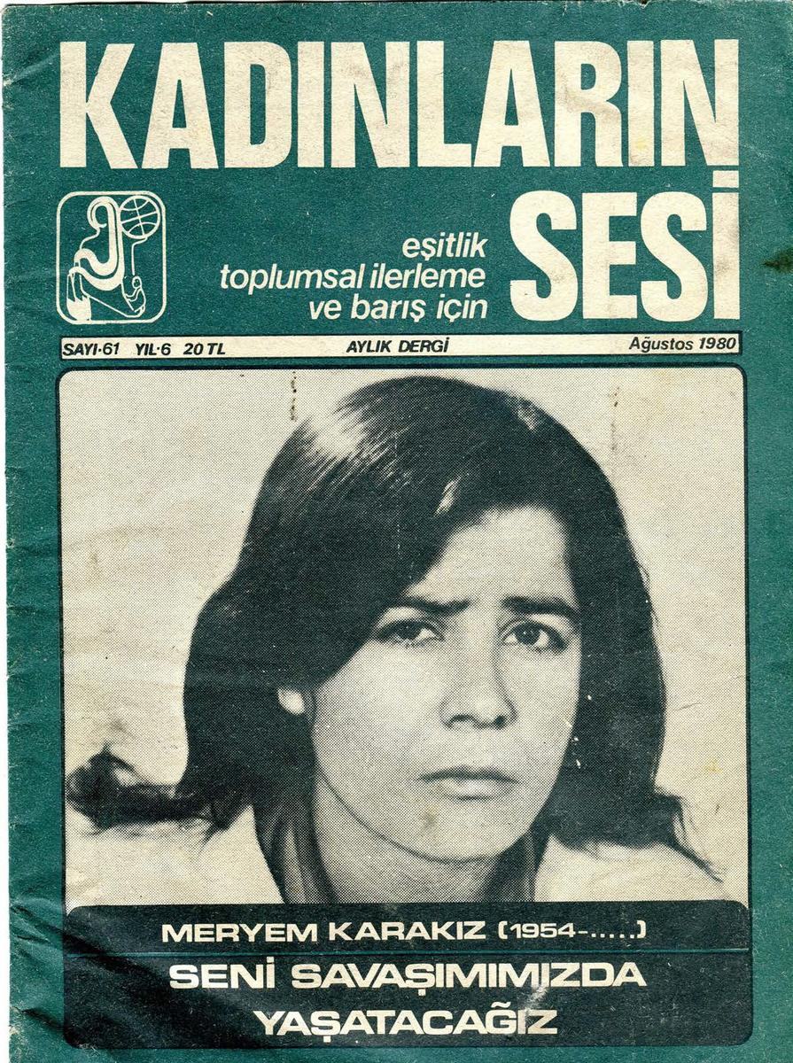 Kadınların sesi dergi kapağı Kadınların sesi dergi kapağı