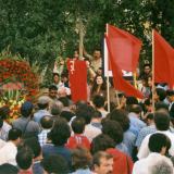 Cenazesinde parti bayrağı -4